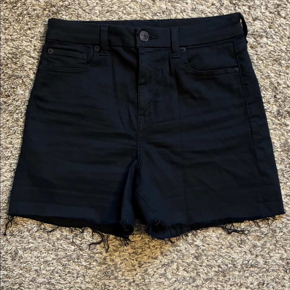 American Eagle curvy hi rise shortie distressed -size 8
